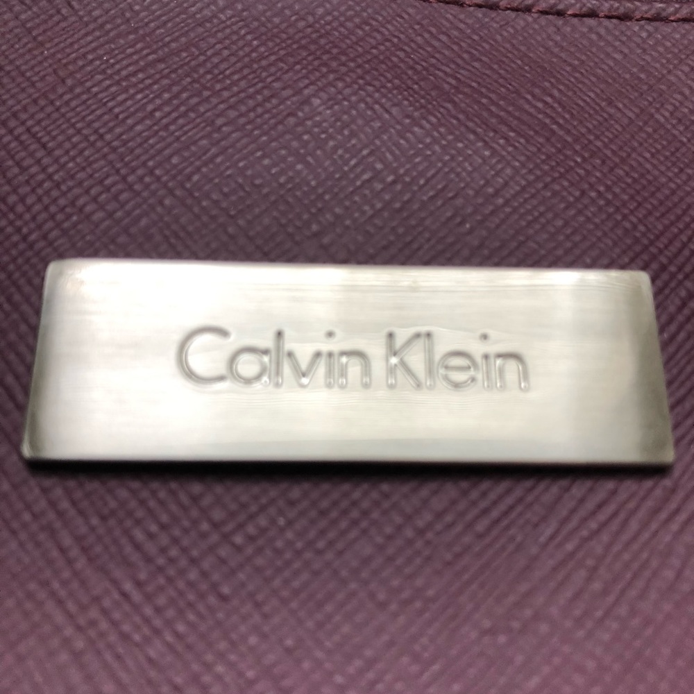 Calvin Klein Dark Purple Purse Shoulder Bag - Picture 3 of 8